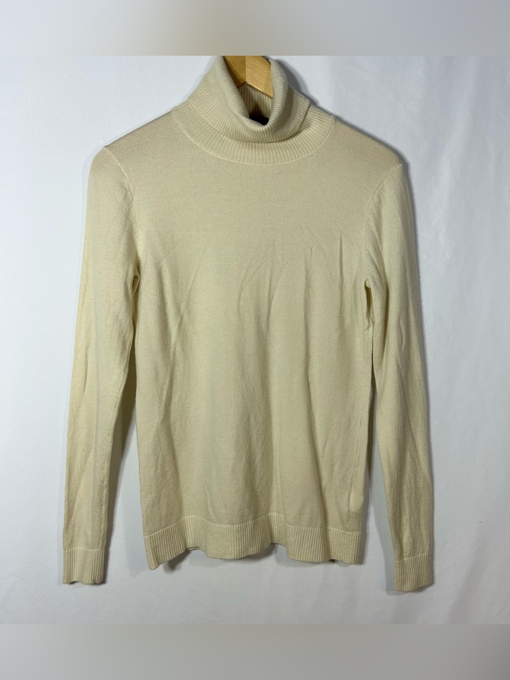 Pendleton Ivory Cream Merino Wool Sweater Women’s Turtle Neck Medium